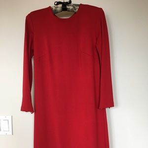 Red Double knit dress